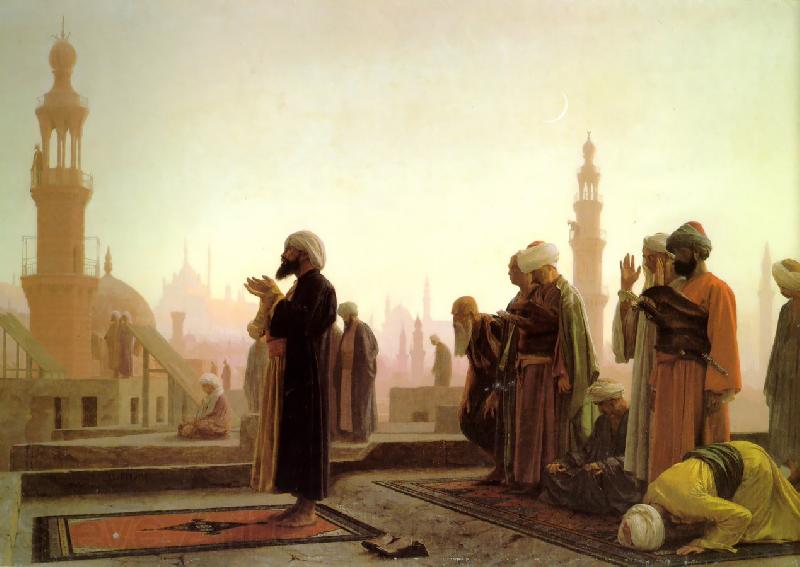 Jean Leon Gerome Prayer on the Rooftops of Cairo Spain oil painting art